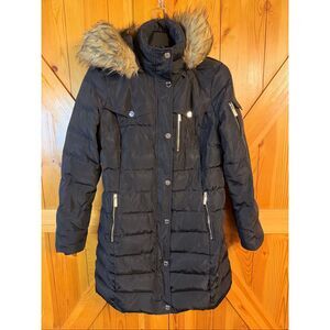 Michael Kors Women's Removable Fur Hood Puffer Down Jacket Coat Size M (7100)
